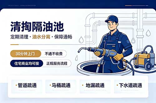 铜仁清掏隔油池